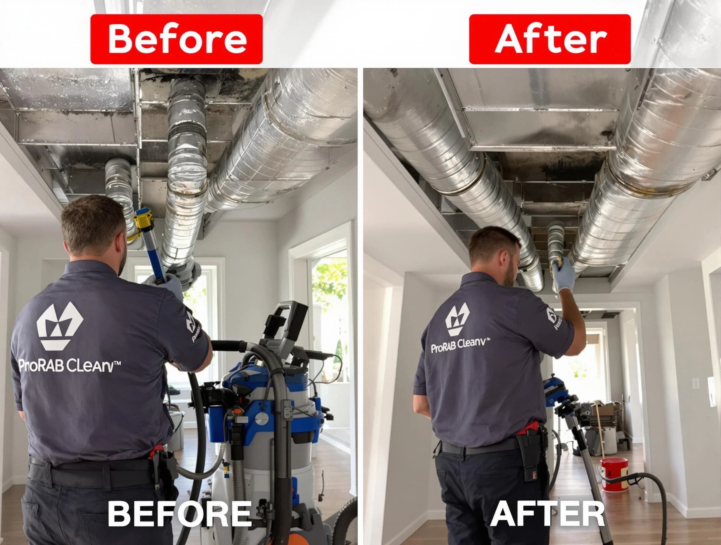 Watertown Town Air Duct Cleaning expert performing thorough residential duct cleaning in a Watertown Town home