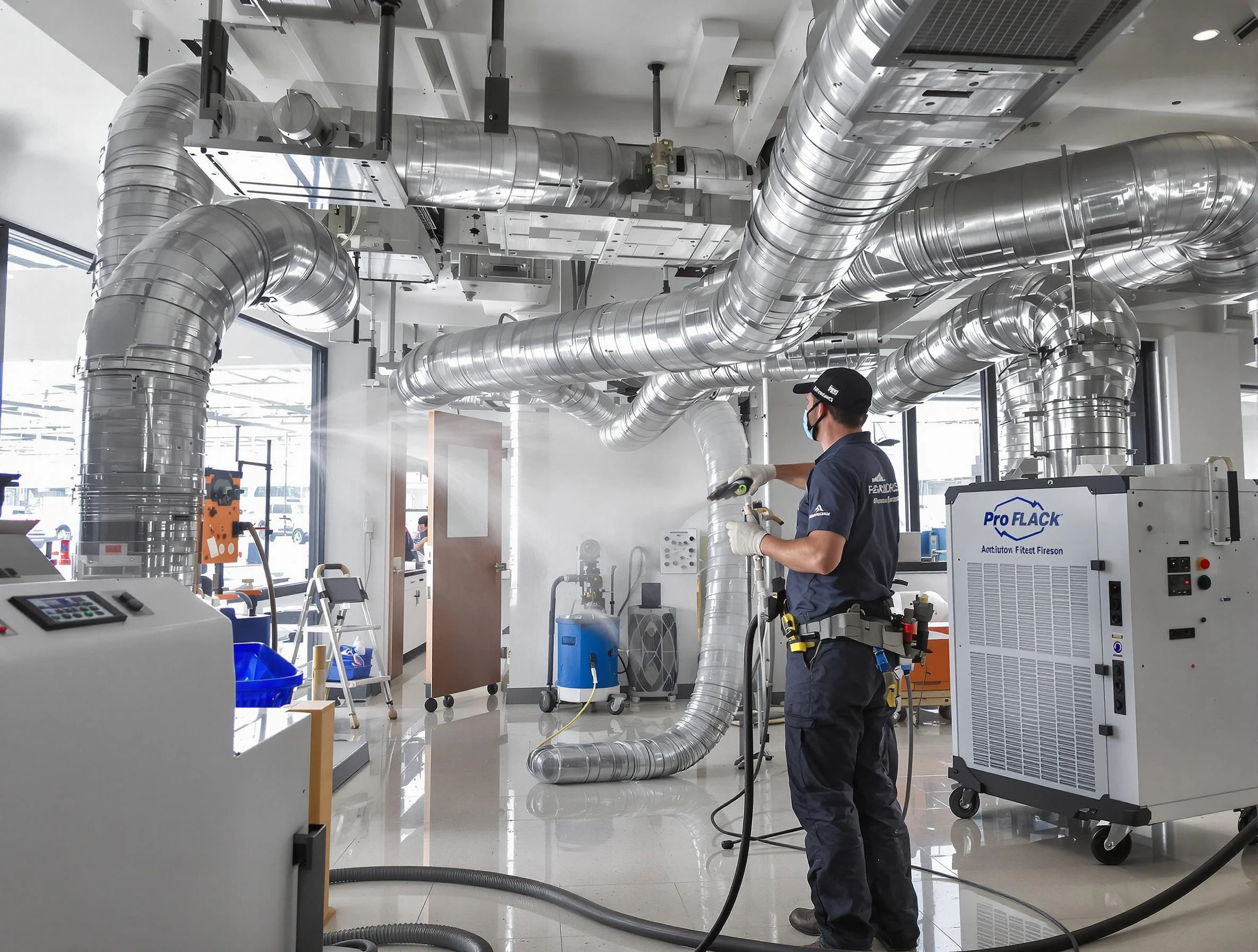 Negative Pressure Air Duct Cleaning in Watertown Town