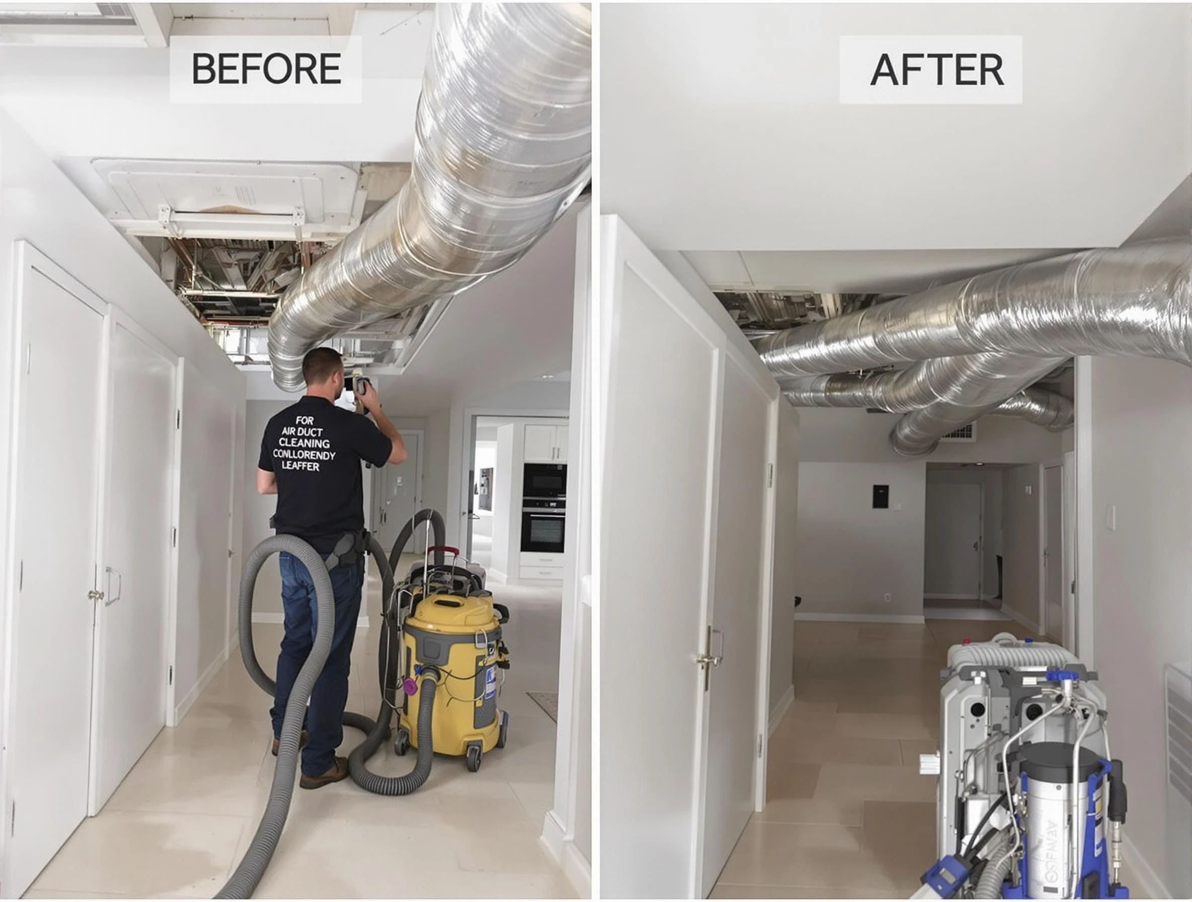 Watertown Town Air Duct Cleaning professional performing thorough air duct cleaning in Watertown Town